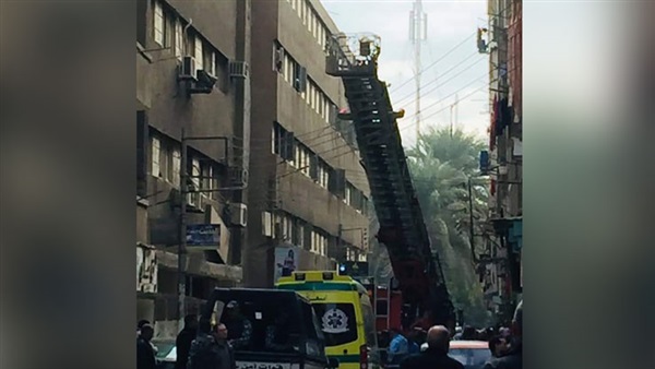السيطرة على حريق في مبنى مصلحة الضرائب بسوهاج