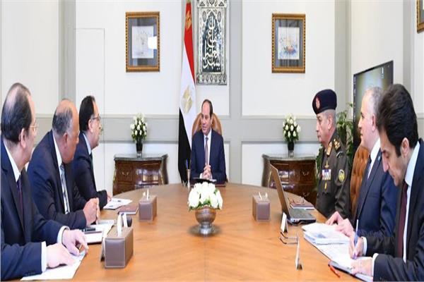 تفاصيا اجتماع السيسي ومدبولي وشكري وزكي لبحث إجراءات مكافحة الإرهاب وتطورات سد النهضة