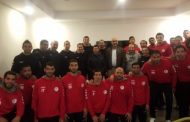 وزير الرياضة يلتقى أبطال منتخب مصر لكرة اليد بفندق الإقامة فى تونس