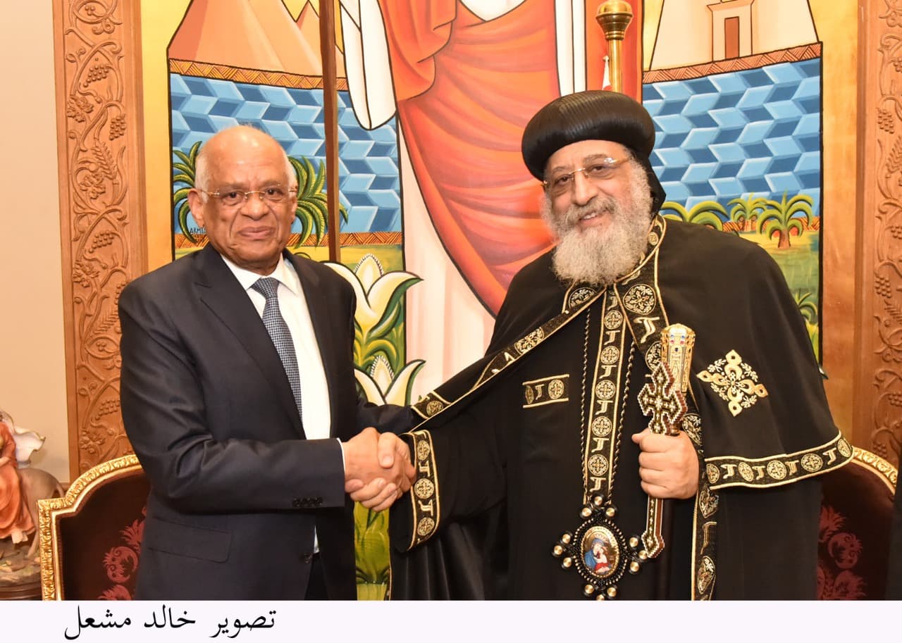عبد العال : البابا تواضروس رجل وطني مخلص دافع عن الوطن و حائط صد ضد هجمات كثيرة تعرض لها الوطن