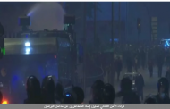 قوات الأمن اللبناني تحاول إبعاد المتظاهرين عن مداخل البرلمان.. فيديو
