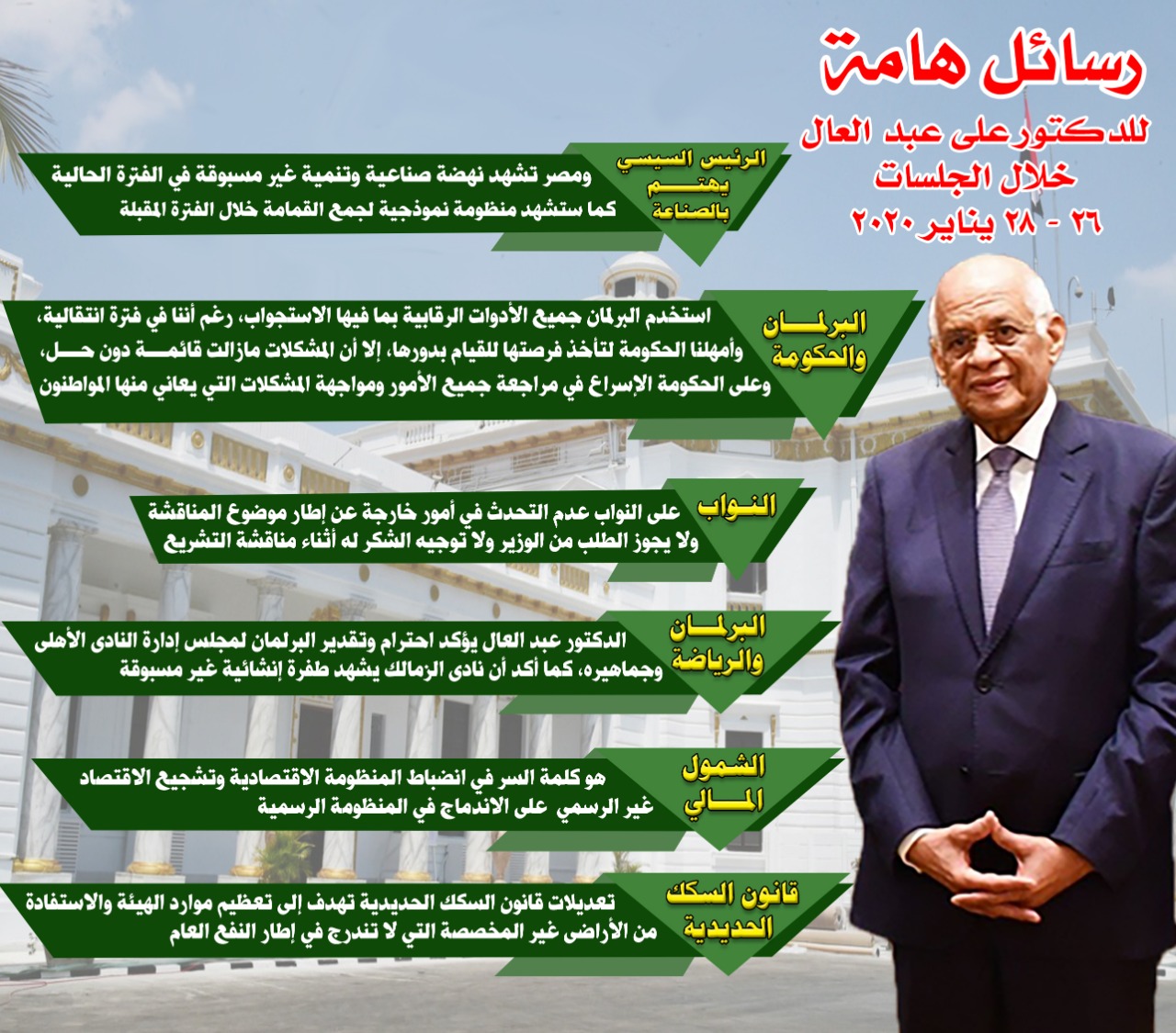 نشاط برلماني مكثف خلال اسبوع