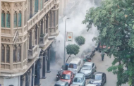 حريق مطعم أسفل عقار سكنى بوسط البلد