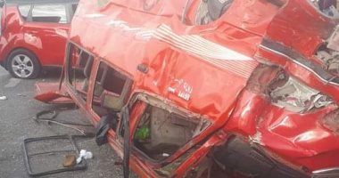 انقلاب ميكروباص ببنى سويف وإصابة 8 أشخاص