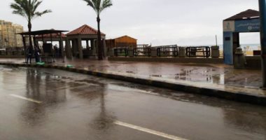 أمطار خفيفة وانخفاض درجات الحرارة فى الإسكندرية