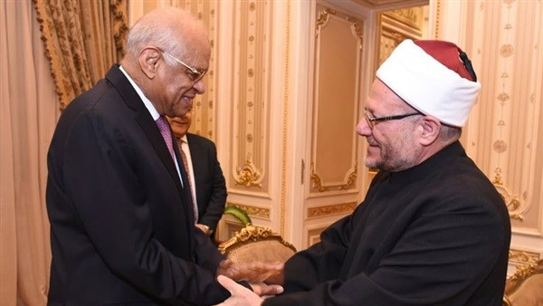 رئيس البرلمان يستقبل مفتى الجمهورية لاستعراض جهود دار الإفتاء المصرية