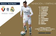 بنزيما وبيل.. تعرف على تشكيل ريال مدريد ضد أوساسونا فى الدوري الإسباني