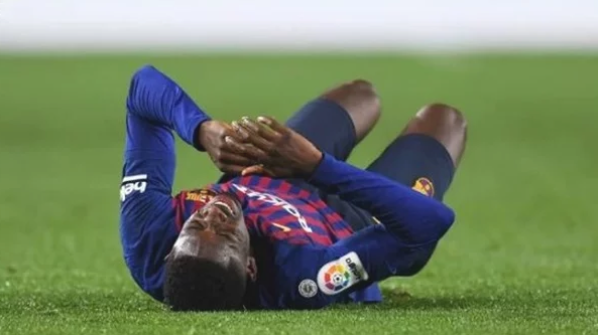 برشلونة يعلن تفاصيل إصابة عثمان ديمبلي
