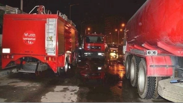 السيطرة على حريق محدود بالهيئة العامة لمشروعات الصرف بالجيزة