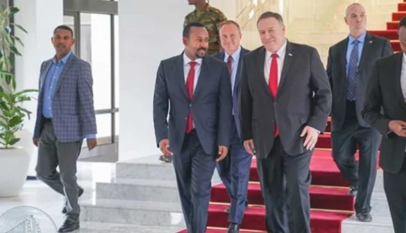 الخلافات مع مصر تتصدر محادثات بومبيو ورئيس وزراء إثيوبيا