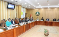 المنوفية تناقش استعدادات المحافظة للتدريب العملي المشترك لمجابهة الأزمات ( صقر 61)