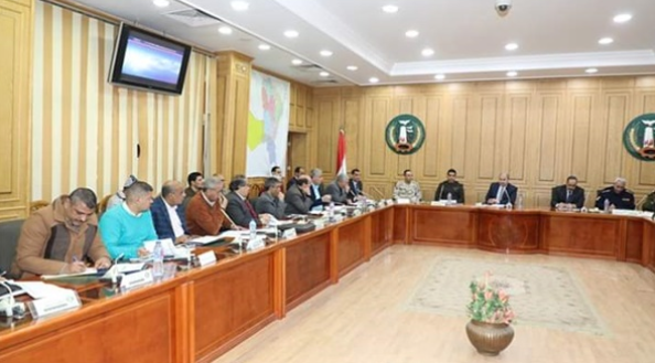 المنوفية تناقش استعدادات المحافظة للتدريب العملي المشترك لمجابهة الأزمات ( صقر 61)