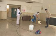 الانتهاء من تعقيم وتطهير منشأت صحية بوسط سيناء