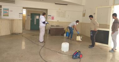 الانتهاء من تعقيم وتطهير منشأت صحية بوسط سيناء