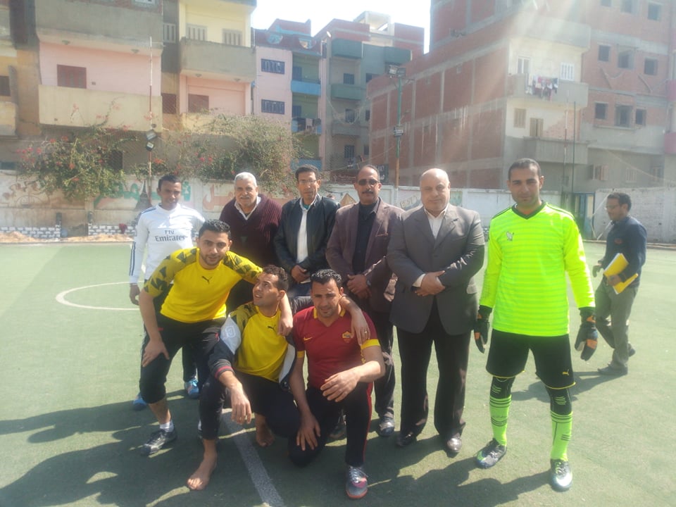 بدء مباراة دوري المصالح الحكومية بين فريق شركة مياه شرب بسيون ومجلس المدينة