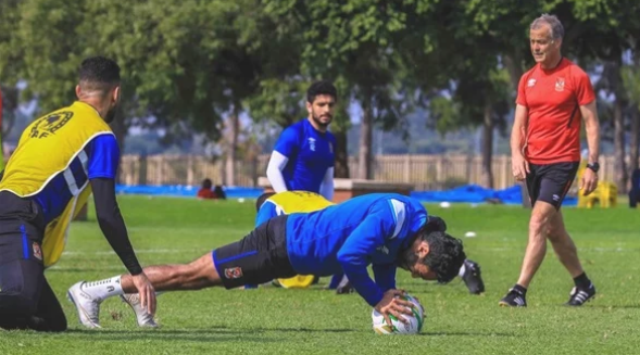 مران بدني قوي للأهلي في جنوب إفريقيا