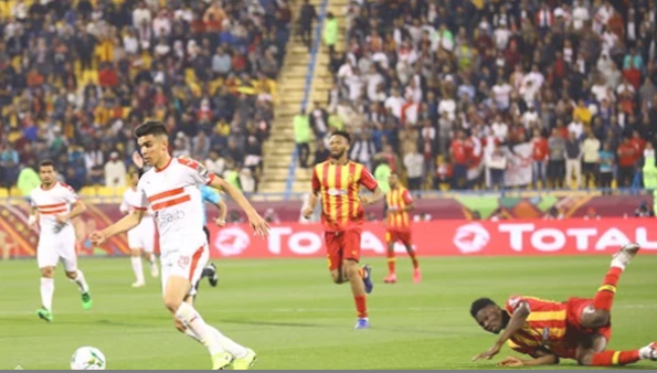 اشتباك عنيف بين طارق حامد ولاعب الترجي بعد الهدف
