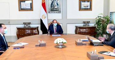 السيسي يلتقي مدبولي والمصيلحي ويوجه بالتوسع في ميكنة منظومة التموين للمساهمة في تقديم الخدمات للمواطنين بسرعة وكفاءة