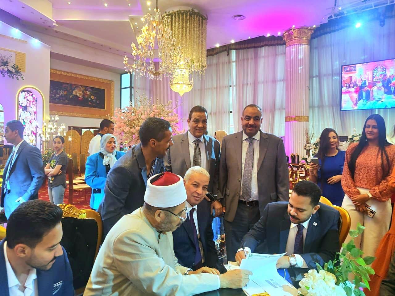 النائبه سحر صدقي تحتفل بعقد قران نجلتها الدكتورة 