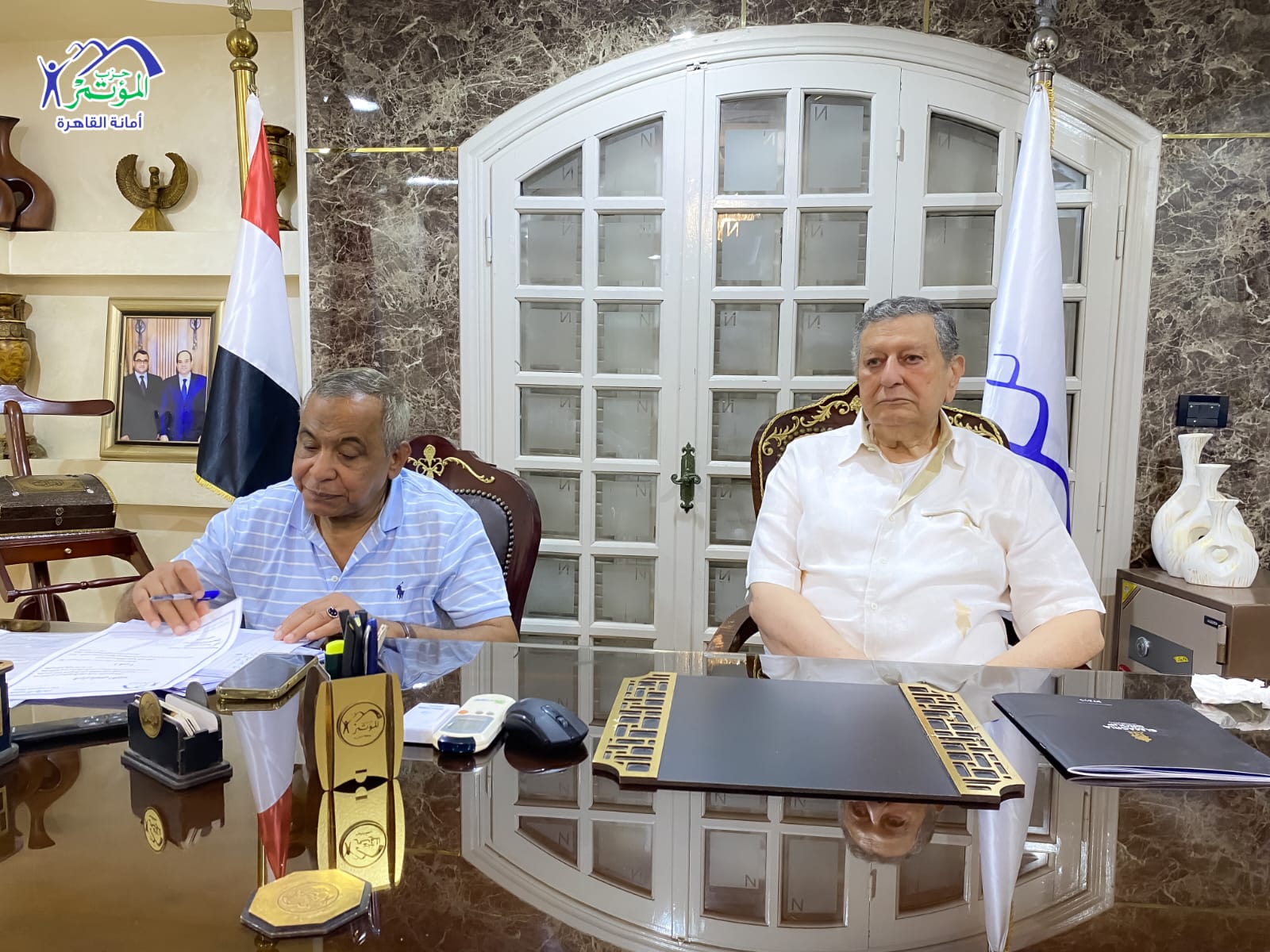 بحضور طارق رسلان والربان صميدة المؤتمر يختار امناء جدد بالمحافظات 