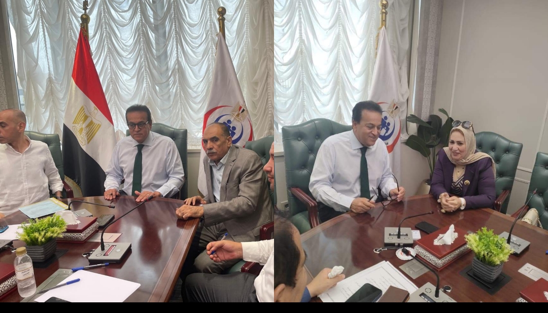وزير الصحة يستقبل عبد الفتاح الشحات وسحر صدقي ويؤكد الانتهاء من مستشفى ابوتشت العام